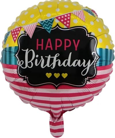 Folieballon happy birthday ballon 43cm