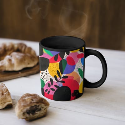 Magische Mok - Foto op Warmte Mokken - Koffiemok - Vormen - Stippen - Kleurrijk - Magic Mok - Beker - 350 ML - Theemok