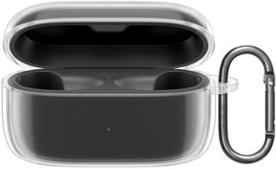 kwmobile Earphones Case for Jabra Elite 4 (not for Elite 4 Active) Case - Clear TPU Silicone Earbuds Cover - Transparent