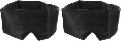 Slaapmasker Set - Oogmasker Lichtdicht - Diepe Slaap - Comfortabel Ademend - 2 Stuks - Zwart