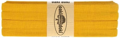 Oaki Doki Jersey Tricot Biaisband 20mm – 3 Meter – Okergeel 950 – Elastisch Afwerkingslint voor Stretchstoffen