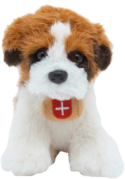 Cute since 1999 - Knuffel St. Bernard - Hurkende St. Bernard speelgoed - Baby knuffel - 17cm