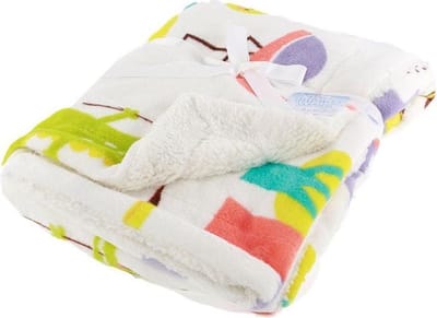 Soft Touch Babydeken Flamingo 76 X 102 Cm Wit