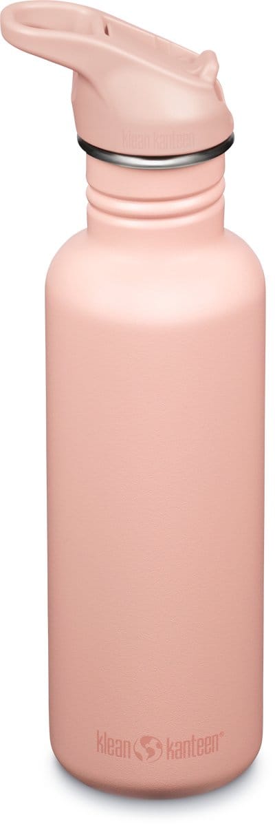 Klean Kanteen Classic Single Wall 800ml - Flip Sport Cap Peach Parfait
