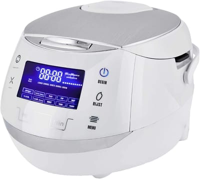 Aurixi® Rijstkoker klein - Rijstkoker - Rijstkokers - Wit - 30cm x 23cm x 21cm