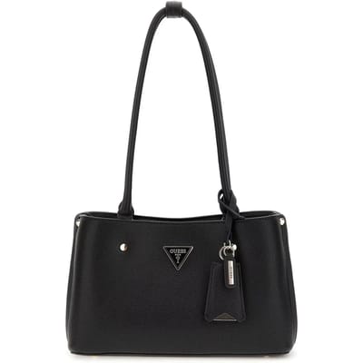 GUESS Schoudertas Meridian Girlfriend Satchel Black Zwart