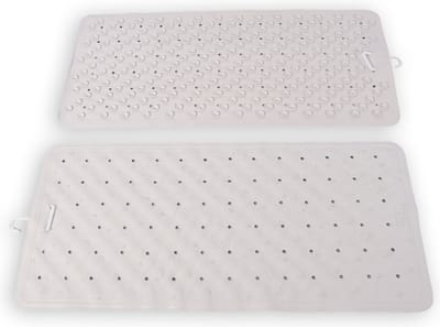 Set van 2 Antischimmel Antislip Douchematten voor een Veilige Badkamer | Essentieel Badkamer Accessoires | 76cm x 36cm