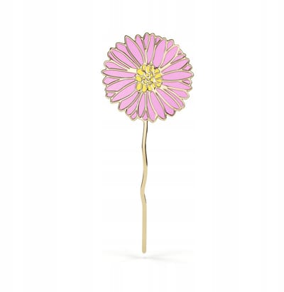 PINETS Gerbera Bloem Speld - 14K Verguld Metaal