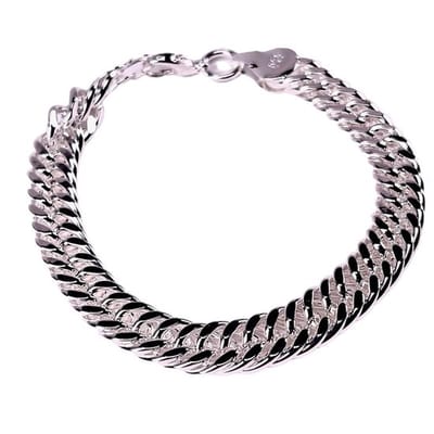 Lieve Jewels Schakel Armband - 925 Sterling Plating Zilver - Classic - Dames