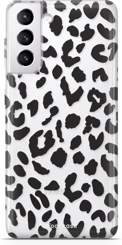 Fooncase Hoesje Geschikt voor Samsung Galaxy S22 Plus - Shockproof Case - Back Cover / Soft Case - Luipaard / Leopard print