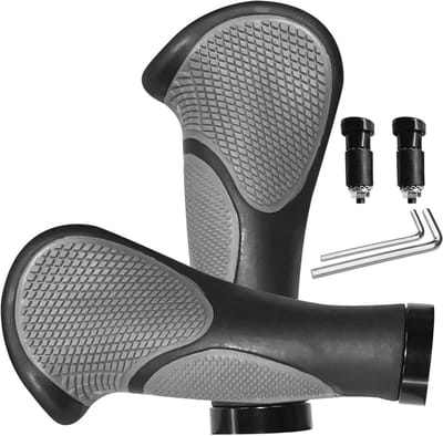 Ergonomische Fietsstuurgrepen voor MTB, BMX en Urban Fietsen - 22 mm, Zwart