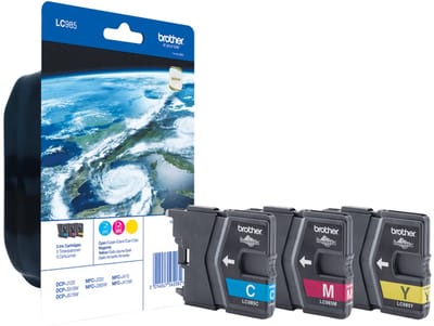 Brother LC-985 Inktcartridges - Cyaan / Magenta / Geel