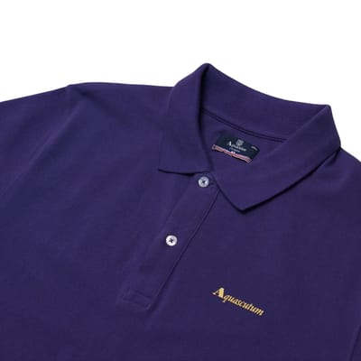 Aquascutum Active Katoenen Poloshirt Met Sneldrogende Eigenschappen (dry-fit) In Paars