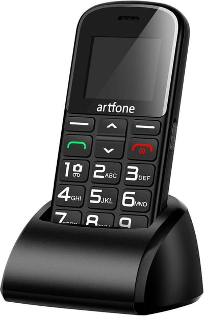 Senioren Mobiele Telefoon met Oplaadstation, Grote Knoppen, SOS-knop en Dubbele SIM