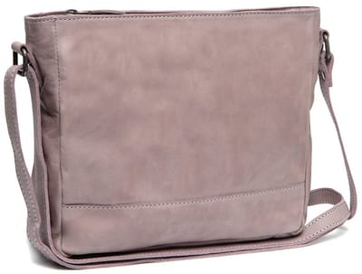 The Chesterfield Brand Weimar Washed Waxed Pull Up Schoudertas - Lavendel Lila