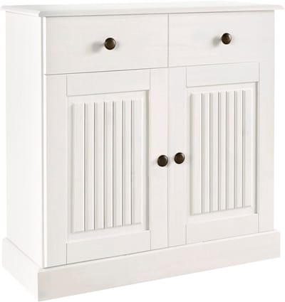 Mille-Dressoir - 2-deurs 1-lade - Wit Grenen