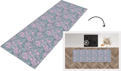 Keukenloper - Loper keuken - Patroon - Bloemen - Design - 150x50 cm - Keukenloper vinyl