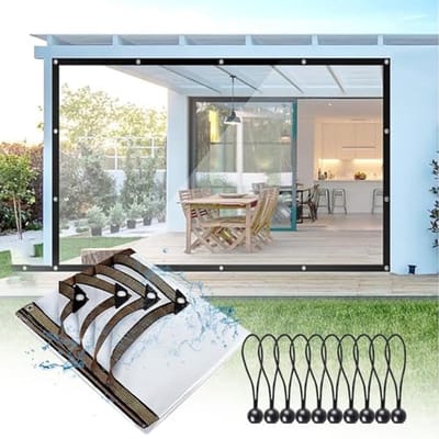 Waterdicht transparant zeil 2 x 3 m - Tuinzeil voor bescherming tegen weer en stof