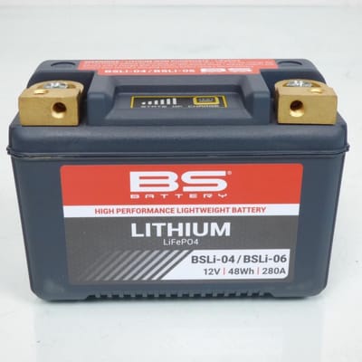 Lithiumbatterij van BS Battery voor Kawasaki 1000 ZX-10 R Ninja met ABS 2011 tot 2017 BSli-04 / BSli06 / HJZ10S-FP / 12V 48Wh nieuw