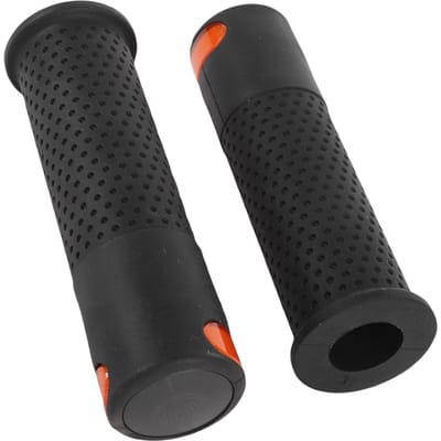 2 pièces Poignée Grip pour Trottinette M365 Poignée de Guidon en Caoutchouc pour Trottinette avec Feu Clignotant à Télécommande Sans Fil