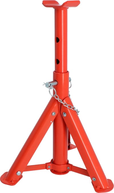Carpoint Assteun Inklapbaar - Tot 2000kg – 3-voudig in hoogte verstelbaar – 277mm, 322mm of 366mm - Compact inklapbaar – TÜV/GS-gecertificeerd