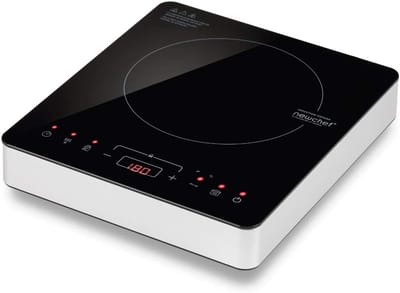 Draagbare Inductiekookplaat - Elektrisch Fornuis - Compact Koken - Instelbare Temperatuur - Tot 19 cm Pan - Zwart