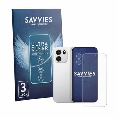 Savvies - Screenprotector voor OnePlus Turbo 6V (Voor+Camera) - Folie Beschermfolie transparant 6 Stuks