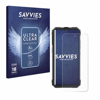 Savvies - Screenprotector voor Cubot King Kong AX - Folie Beschermfolie transparant 18 Stuks