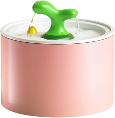 Grote capaciteit 50oz huisdieren waterdispenser met 5-fasen filtratie, stille elektrische kattenfontein met schattig boomontwerp en automatisch drinkbakje
