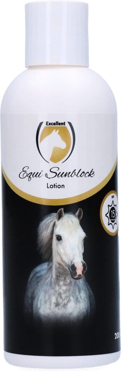 Excellent Equi Sunblock Lotion - Zonnebrandcrème - Huidbescherming - Paarden - 200ml