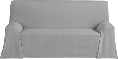 Multifunctioneel Sprei - Plaid Deken - Woonkamer Decoratie - 100% Katoen - 130 x 180 cm - Grijs