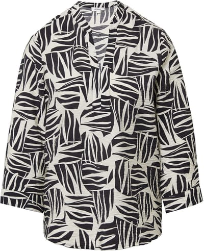 s.Oliver - female - Blouse van een gestructureerde viscosemix met print all-over