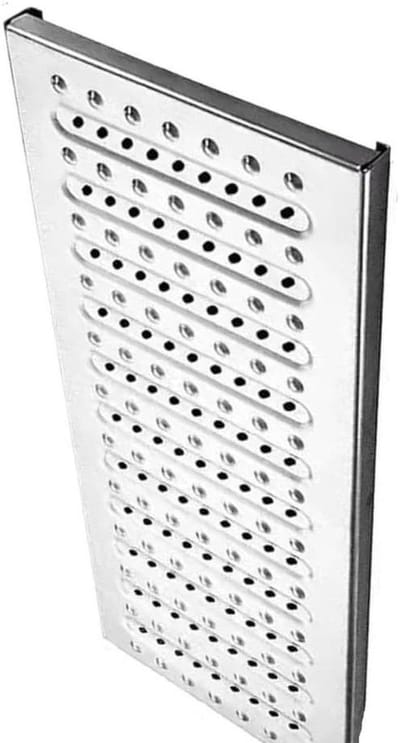 Afwateringsrooster - Roestvrij staal - Efficiënte waterafvoer - Antislip oppervlak - 58x20 cm - Zilverkleurig