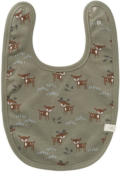 Fresk Slabbetje Jongens - Kraamcadeau – Spuugdoekje – Kwijldoekje - Groen - Deer Olive