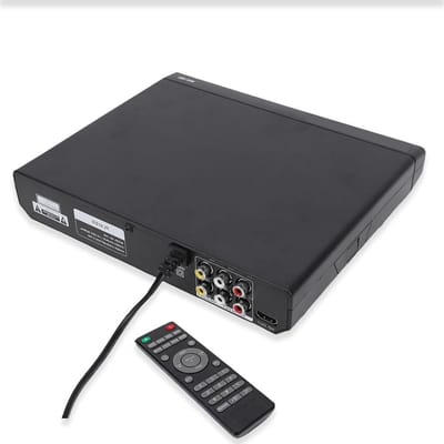 Regiovrije DVD Speler - Universele Speler Film Speler - Films Kijken - Speelt Alle Regio's - Compact Formaat - Zwart
