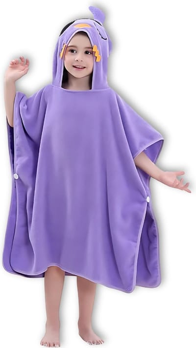 BoefieBoef Octopus Piraat Bio Katoen Baby & Kinder Badponcho met Capuchon - Dieren Design - Badcape 1-7 Jaar - Peuter Strandponcho & Kleuter Zwemponcho - Absorberend & Sneldrogend - Handdoek - Kraamcadeau – jongens – meisjes – Sinterklaas – kerst