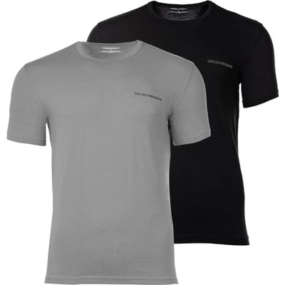 Emporio Armani Core Logoband Crew Neck Shirt Heren (2-pack) - Maat L