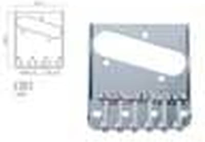 Boston T-40-C Chroom Brug-Staartstuk met Grooved Saddles