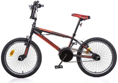 Jongensfiets - BMX Fiets - Fietsen Buiten - Lichtgewicht Frame - 20 Inch - Zwart