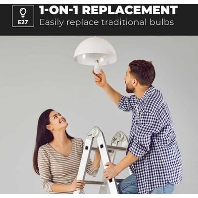 HOFTRONIC - Voordeelverpakking 10X E27 LED Lampen - 8,5 Watt 806lm - Vervangt 60 Watt - 2700K Warm wit licht - Grote fitting - A60 peertje E27 Lamp