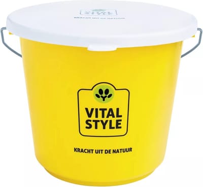 Vitalstyle Vitalstyle Emmer Met Deksel Geel