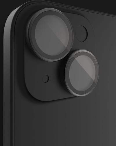 BodyGuardz Apex Camera Beschermers iPhone 15 & 15 Plus – Kras- en Valbestendig – Helder Beeldkwaliteit – Eenvoudige Installatie zonder Gedoe - Zwart