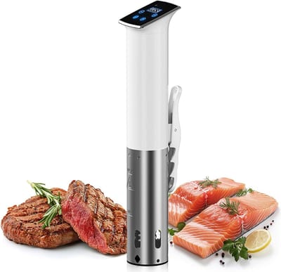 DnA® Sous Vide - Sous Vide Stick - Sous Vide Zakken - Wit - 7cm x 7cm x 34cm
