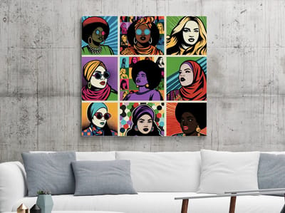 Kunstprint | Wanddecoratie | Dibond | 100 × 100 cm