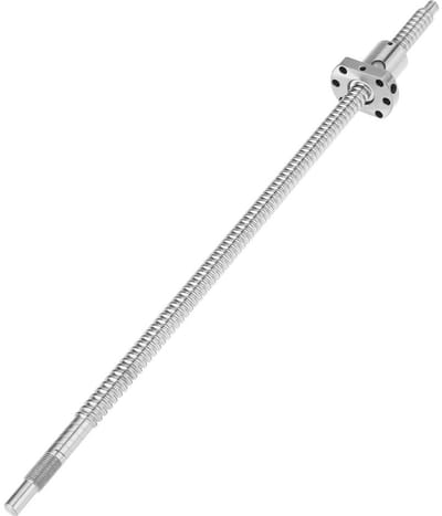 Rolled ball screw 400mm, SFU1204 met anti-recoil, zonder zijsteunen en hoge precisie voor machinebouw