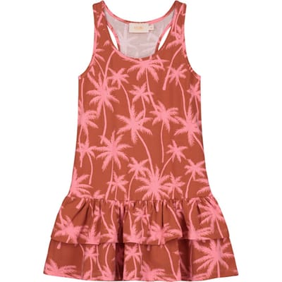 Shiwi Girls Samoa Dress Vacation Palm Spice Route Brown Größe: 104 | Kleider Outlet | Unisex | Braun