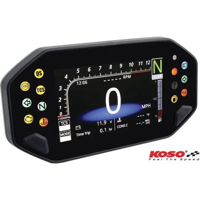 Multifunctionele motorfiets tellers Koso RX-4 Unlimited