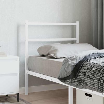 vidaXL Vervangend hoofdbord 80 cm metaal wit