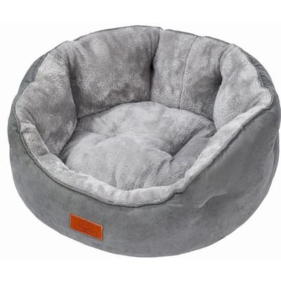 Hondenmand voor Kleine Honden Kattenmanden voor Binnenkatten Wasbaar Puppy Slaapbed met Antislip Bodem S grijze kleur