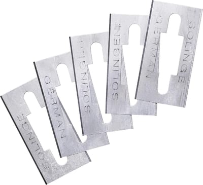 Set van 5 Vervangingsmessen voor Hobbyschaaf 45 mm Staal